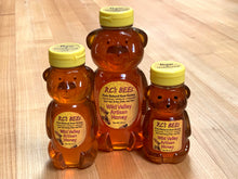 Load image into Gallery viewer, RC's BEEs Wild Valley Artisan Honey 8 oz Honey Bear Squeeze Bottle